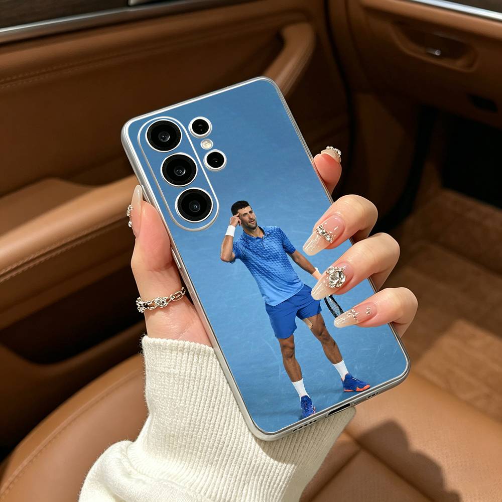 Tennis GOAT Novak Djokovic Clear Phone Case for Samsung S25, S24, S21, S22, S23, S30, Ultra, S20, Plus, FE, Lite