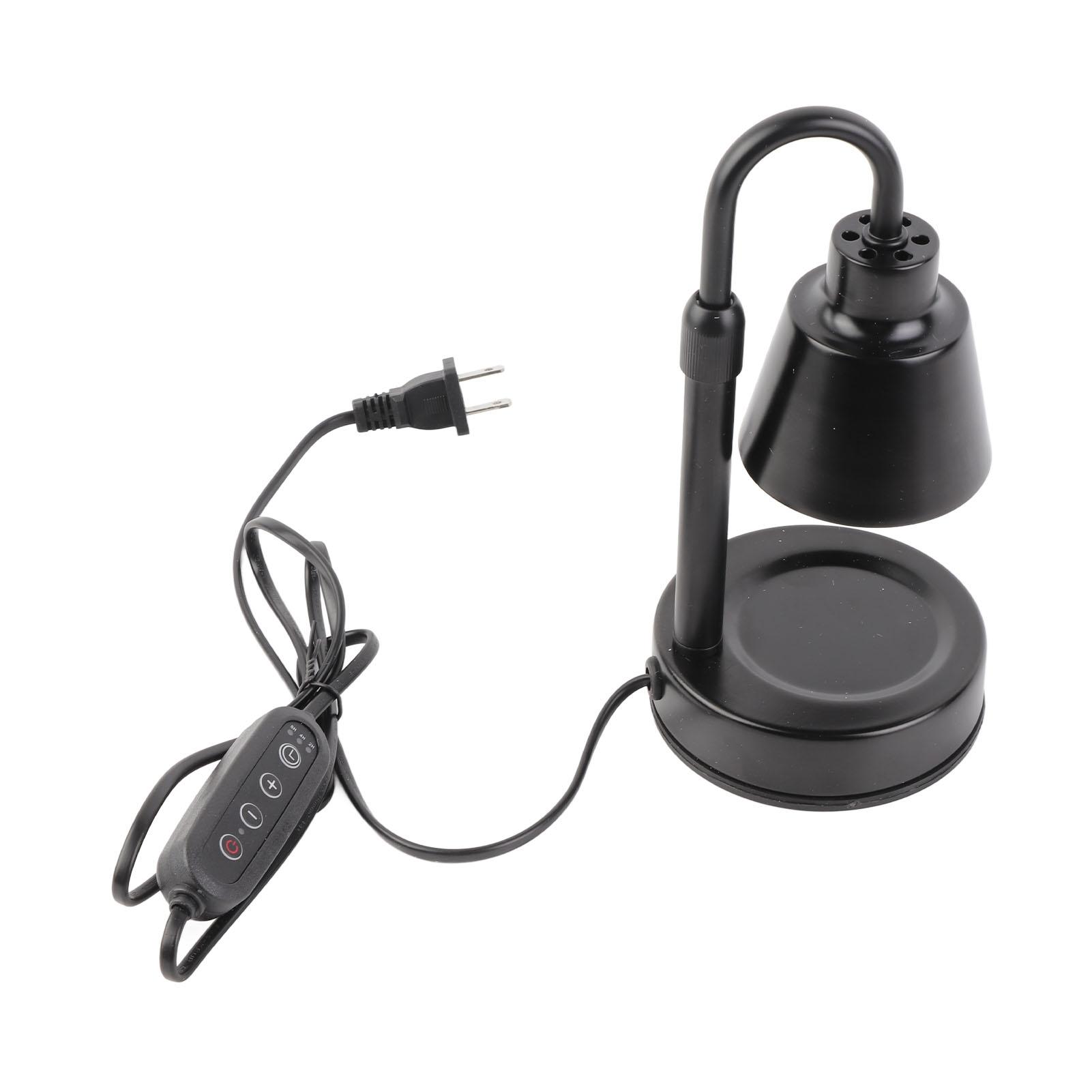 Candle Warmer Lamp Dimmable Timer Adjustable Height Retro Decorative Candle Wax Melting Light with чёрный