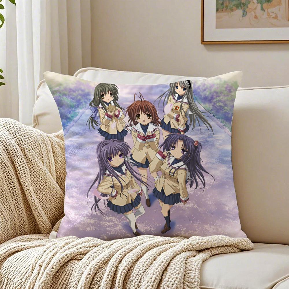 Cute Sweet Chinese Cartoon CClannad Cushion Cover Pillowcase Antidustmite living Room Sofa Decor Cushion Room