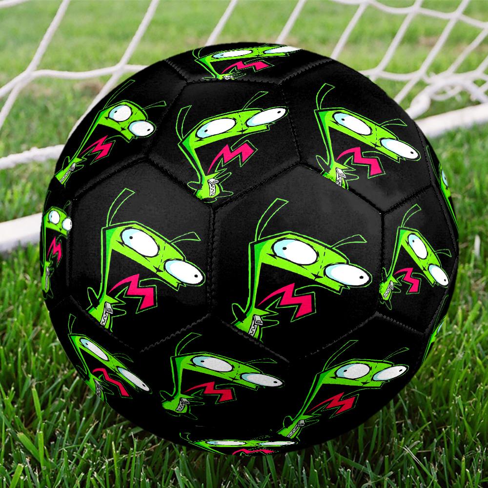 Invader Zim Theme Size 5 Soccer Ball, Suitable for Both Indoor and Outdoor Matches, a Gift Suitable for Everyone.