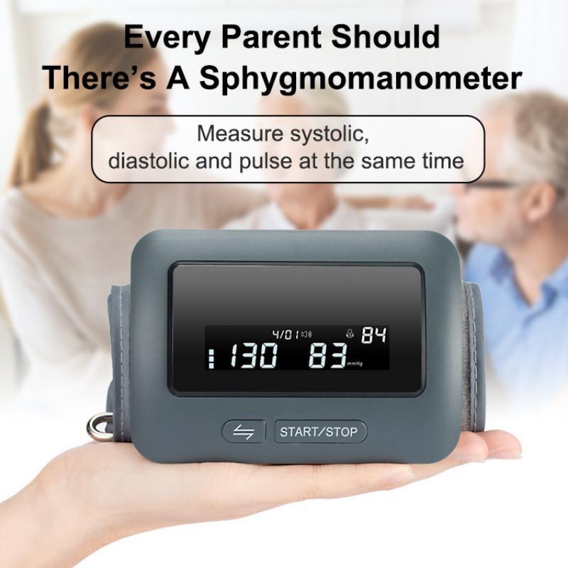 Automatic Blood Pressure Monitor with Voice Broadcast and Memory Function Heart Rate Pulse Monitor for Home Health Care
