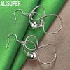 925 Sterling Silver Intricately Designed Wrapped Bead Earrings - Exquisite Evening Jewelry