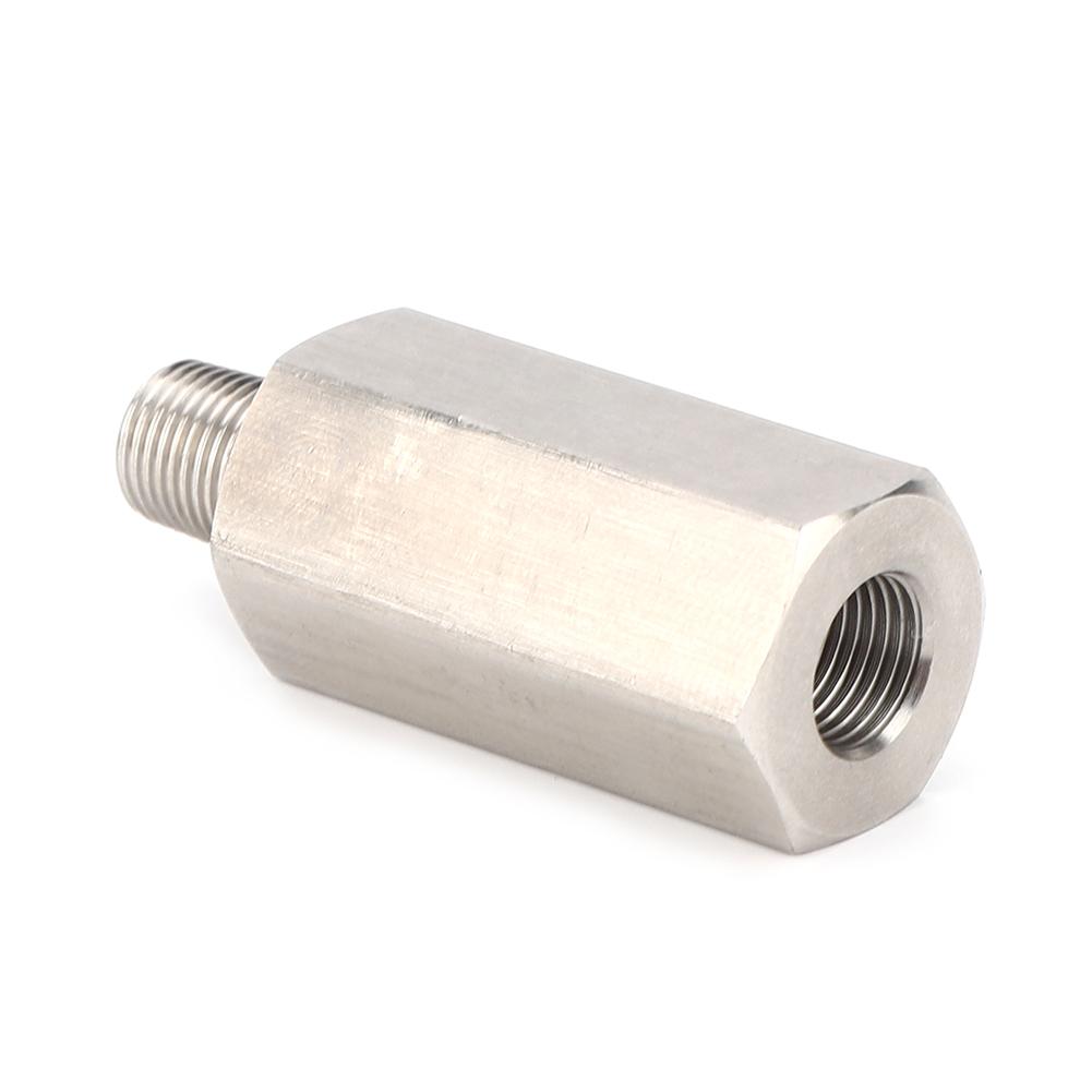 Oil Pressure Sensor Tee 1 8in NPT Turbo Oil Feed Connector Fitting Stainless Steel Auto Parts1 8in NPT