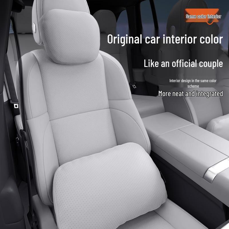 Equation Leopard Titanium 3 Headrest & Lumbar Support Set - Complete Car Interior Accessories