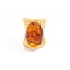 Vintage Melad Gradient Gemstone Open Ring Ins Retro Geometric Wide Ring