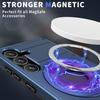 For Samsung Galaxy S25+/S24+ Magnetic Case Ring Kickstand PC+TPU Phone Cover