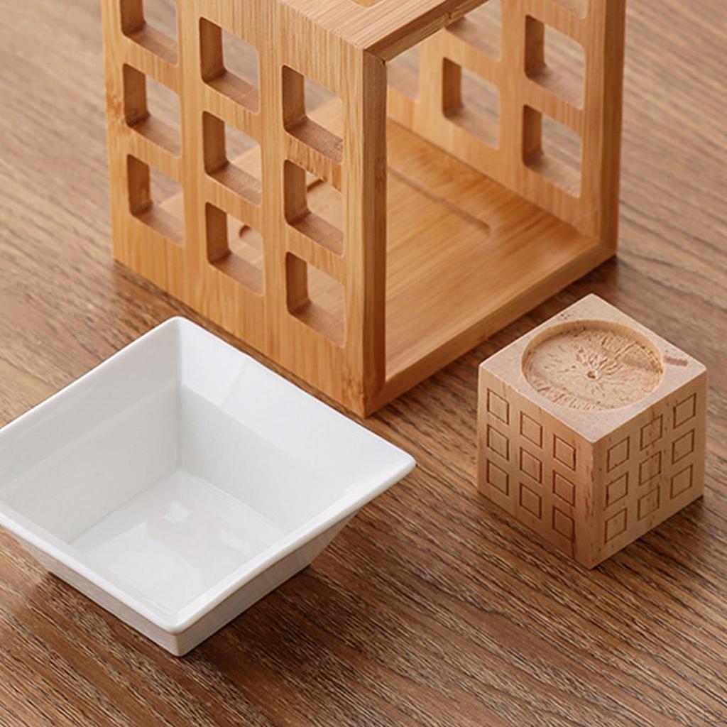 Ceramic Essential Oil Burner with Tealight Holder Candle Tart Warmer Warmers Decor for Parlor
