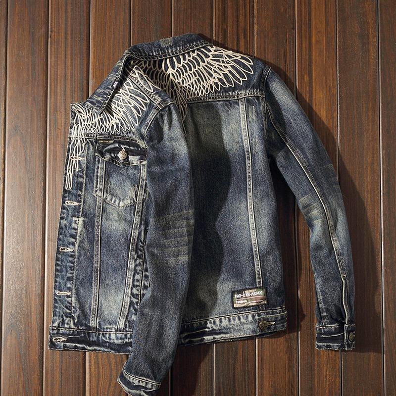 Denim jackets for Korean students, spring/autumn men s jackets, new men s fashionable workwear for slimming and fitting M чёрный