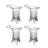 4pcs Sets Ancient Imperial Wine Cups Korean Style Whiskey Glass Glasses Retro Duke Cup Creative Wine Mug Classical Drinkware