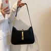 Spicy Girl Retro Shoulder Bag PU Leather Vintage Underarm Bag Pure Color Shoulder Bag  Girls