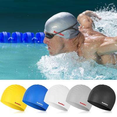 Silikon-Badekappe für lange Haare, für Damen, Herren, Erwachsene, Kinder, Badekappe