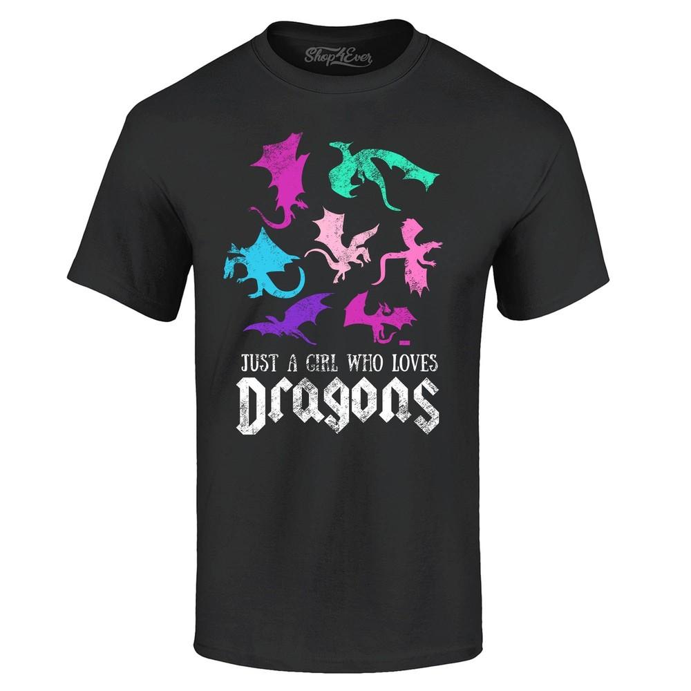

Just A Girl Who Loves Dragons T-shirt Just a Girl Shirts S