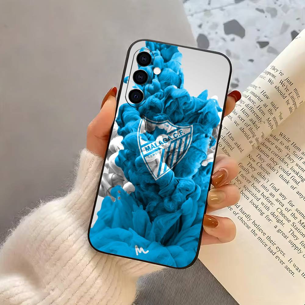 Famous M-Malaga C-CF ART PATTERN Phone Case For Samsung Galaxy A73,A72,A71,A70,A53,A52,A51,Soft Silicone Black Cover