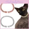 Cat Dog Shiny Chain Collar Pet Choke Collars Necklace Golden Sliver Alloy Pink