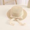 French Style Children Straw Hats Spring Summer Baby Sun Hat Trendy Bow Lace Straw Hat  for Kids