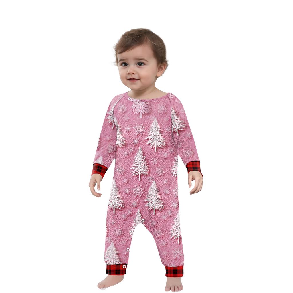 Christmas Prints Family Matching Long Sleeve Tops+Pants Set Family Matching Sets