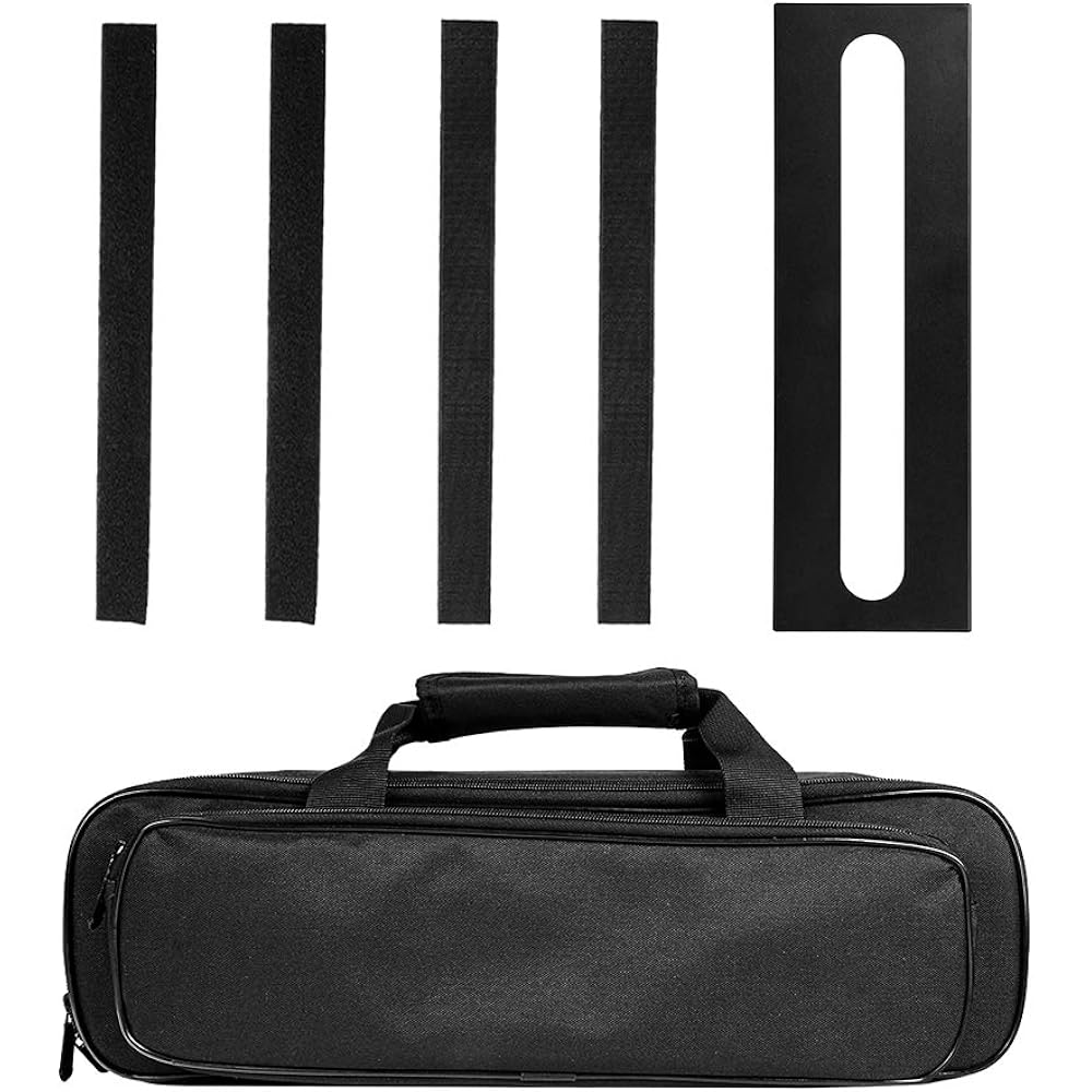 GOKKO Ultralight Guitar Effect Board Pedal Board Sturdy and Durable with Storage Bag (S-400X125X2...