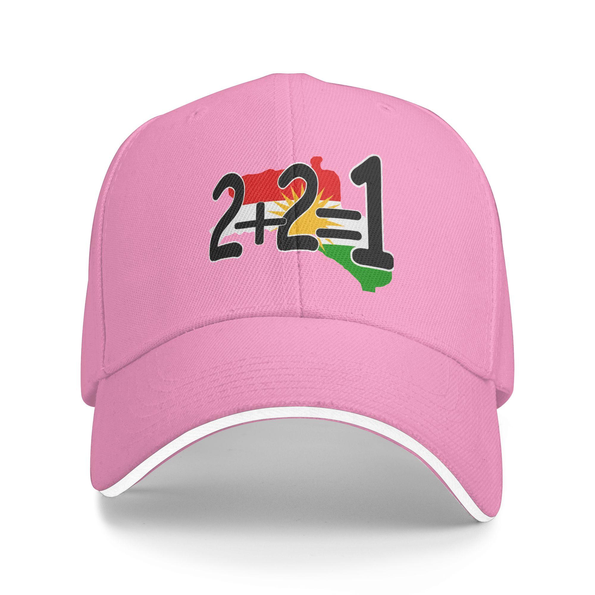 YIRAN Dayang hat Koerdistan Kaarten 2+2=1 Sandwich Pet Volwassene ,Mode Hoed Sportpet Verstelbaar Polyester Baseballpetten Zomer One Size