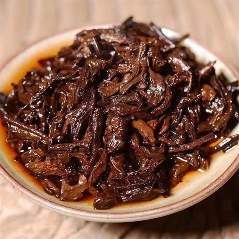 2017 Bulang Mountain Shu Puer Tea Menghai Qizi Handmade Aroma Ripe Puerh Tea 357g