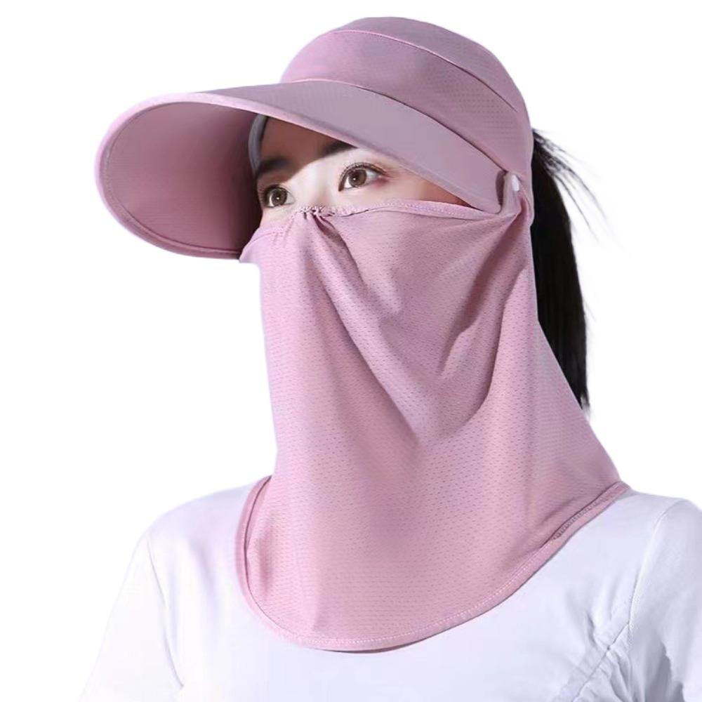 Visor Hat Empty Top Hat Face Protection Face Cover  Hat Fashion Women Sun Hat  Beach