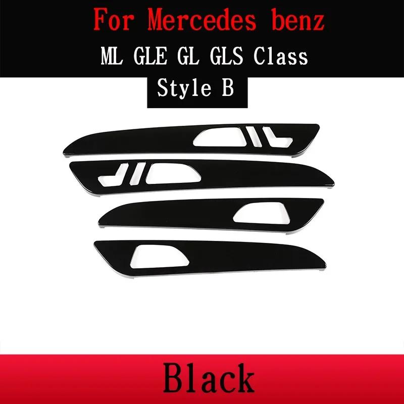 

Для Mercedes benz ML GLE GL Class GLS320 400 2012- Автомобиль ABS Черный Внутренняя Отделка Двери Панель Крышка Отделка Аксессуары Style B Black