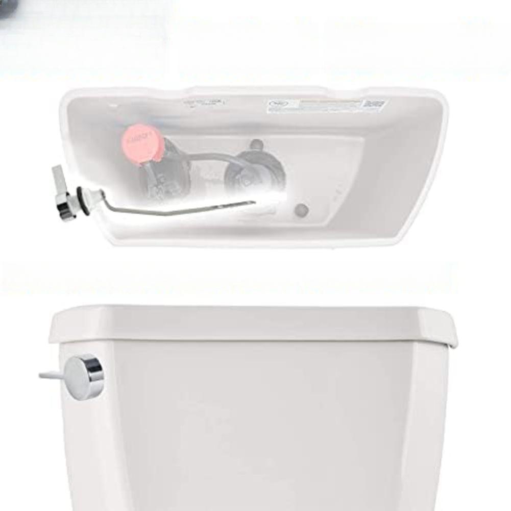 1PCS Teardrop Left Side Toilet Flush Handle Toilet Tank Flush Lever Stainless Steel Replacement Handle For Most Toilet Tool