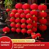 New Year Decorations Indoor and Outdoor Potted Plants Wedding Red Lanterns