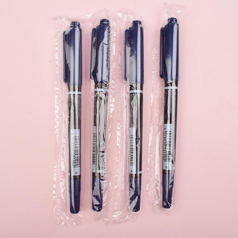 Compact Black Quick-Dry Fine Tip Double-Ended Water-Based Marker Pens (Pack of 120)