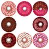 500 Stück Donut-Aufkleber 8 Designs Lecker aussehendes Dessert Handgemachte Donuts Etiketten Aufkleber für Kuchen Brot Backen