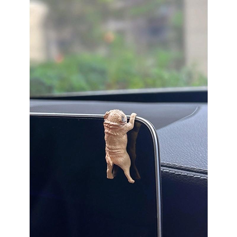 

1 шт. Украшение салона автомобиля Мультяшная собака Украшение на экран центральной консоли автомобиля Зеркало заднего вида one-size хаки