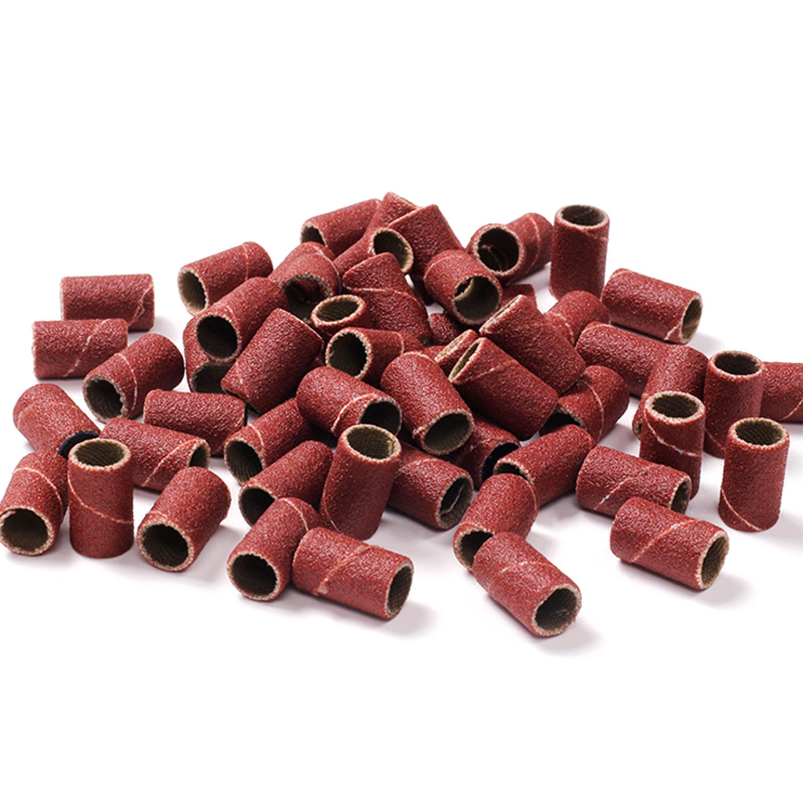 

100 шт. 80/120/150/180/240 шлифовальных лент для маникюрного дрели мелкозернистые шлифовальные ленты для маникюрного дрели шлифовальная насадка 240