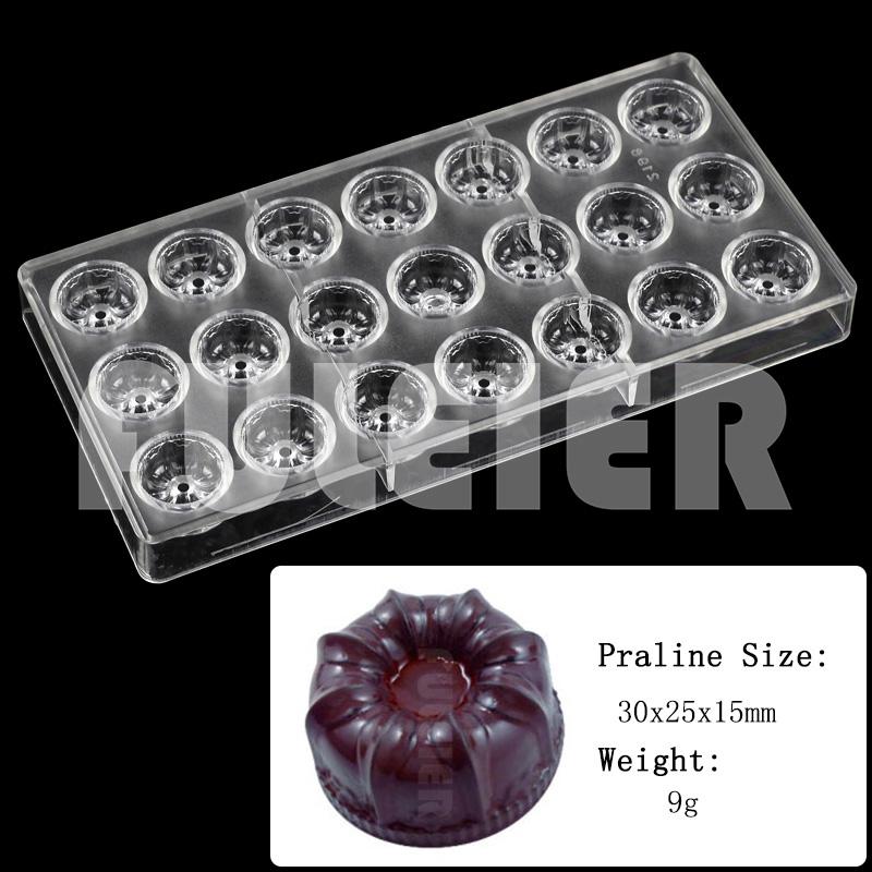 3D Polycarbonate Chocolate Mold For Baking Candy Bar Mould Sweets Bonbon Chocolate Cake Decoration Confectionery Tool Bakeware