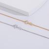 CH012 18inches Manufacturer  925 Sterling Silver 18k Gold Plated Chain Guba Chain Necklace Silver Jewelry for Women