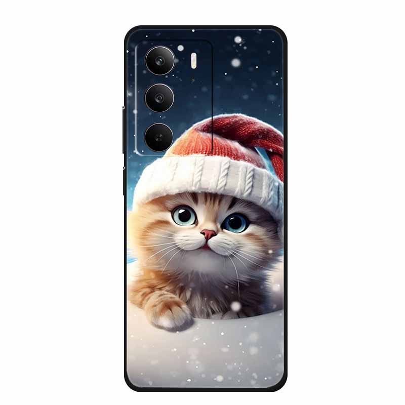 For Realme C75 Phone Case 6.72" Fashion Black Silicone Soft Coque For Realme C75 C75x V70s 14x Back Cover Case C 75 Protective