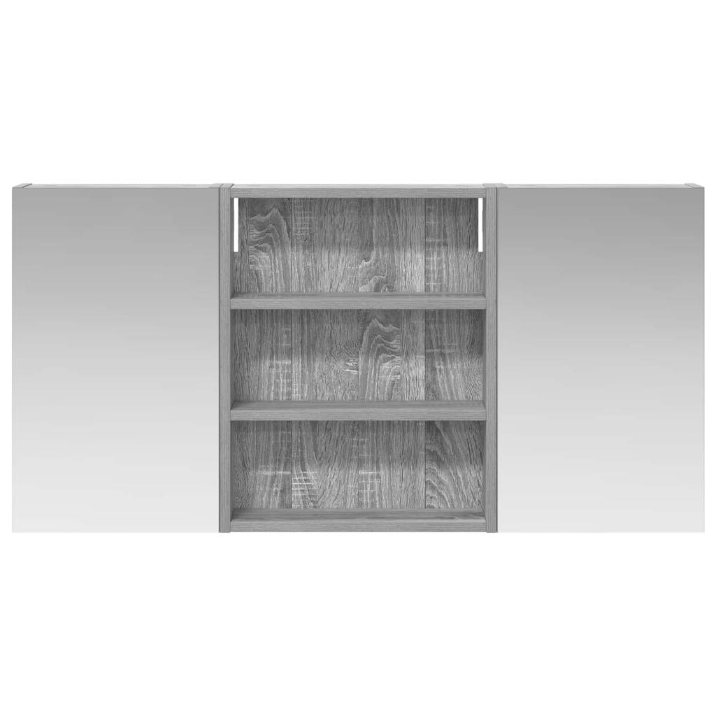 Bathroom Cabinet Set 3 Pcs 100 X 10.5 X 50 Cm Particleboard