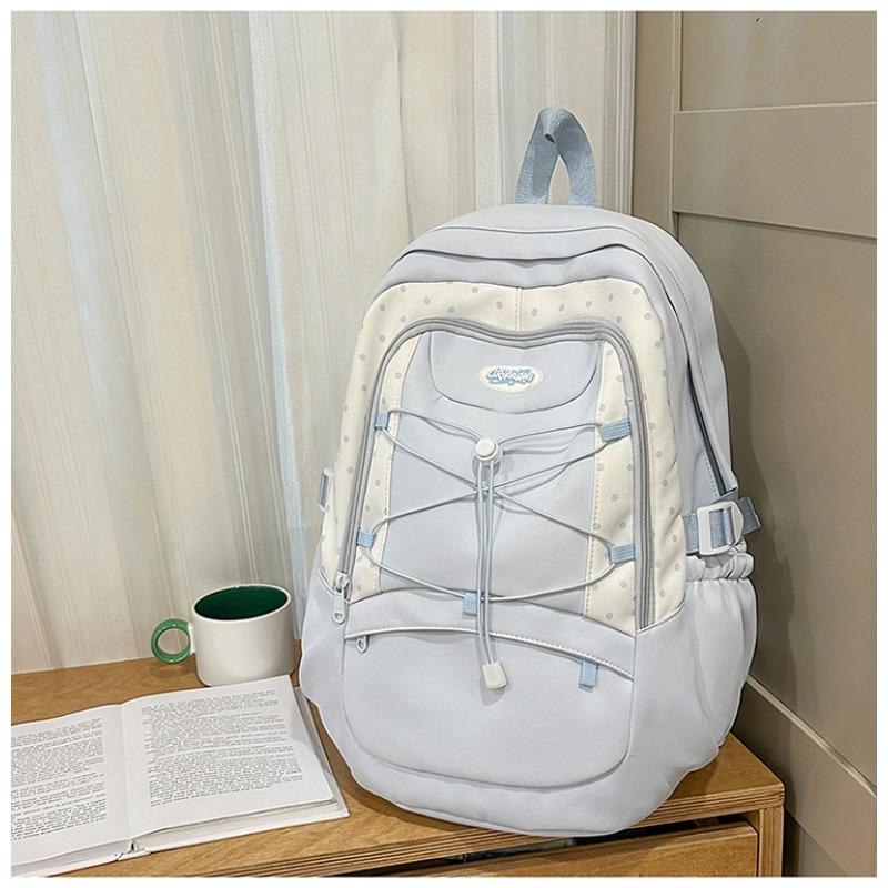 School Bag New High Value Fresh Sweet Candy Color Backpack Junior High School Students Lightweight Travel Backpack