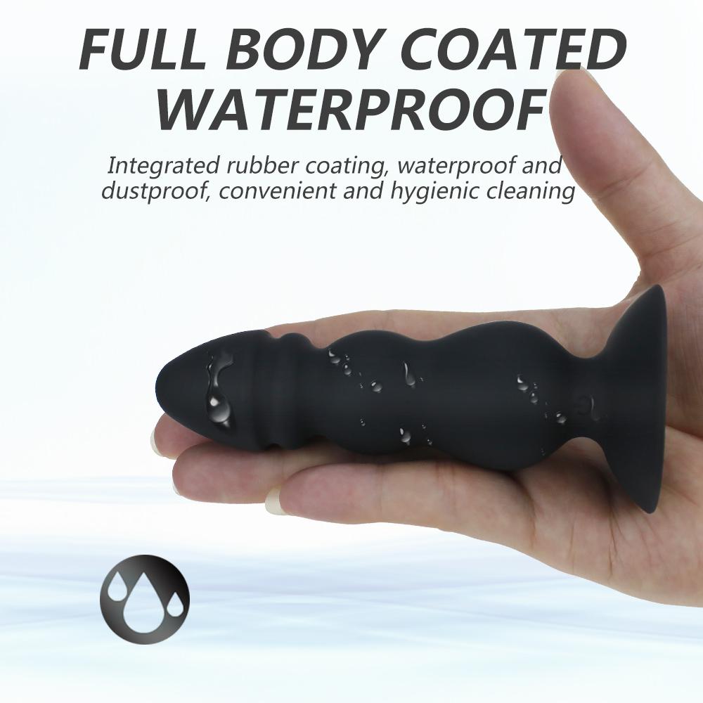 Suction Cup Butt Anal Plug Vibrator Prostate Massager Body Safe Silicone Best for Men Women or Couples Waterproof Adult Sex Toys