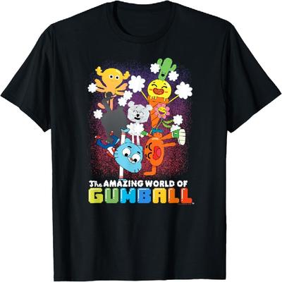 Úžasný svět Gumballu Barevné postavičky Kreslené tričko