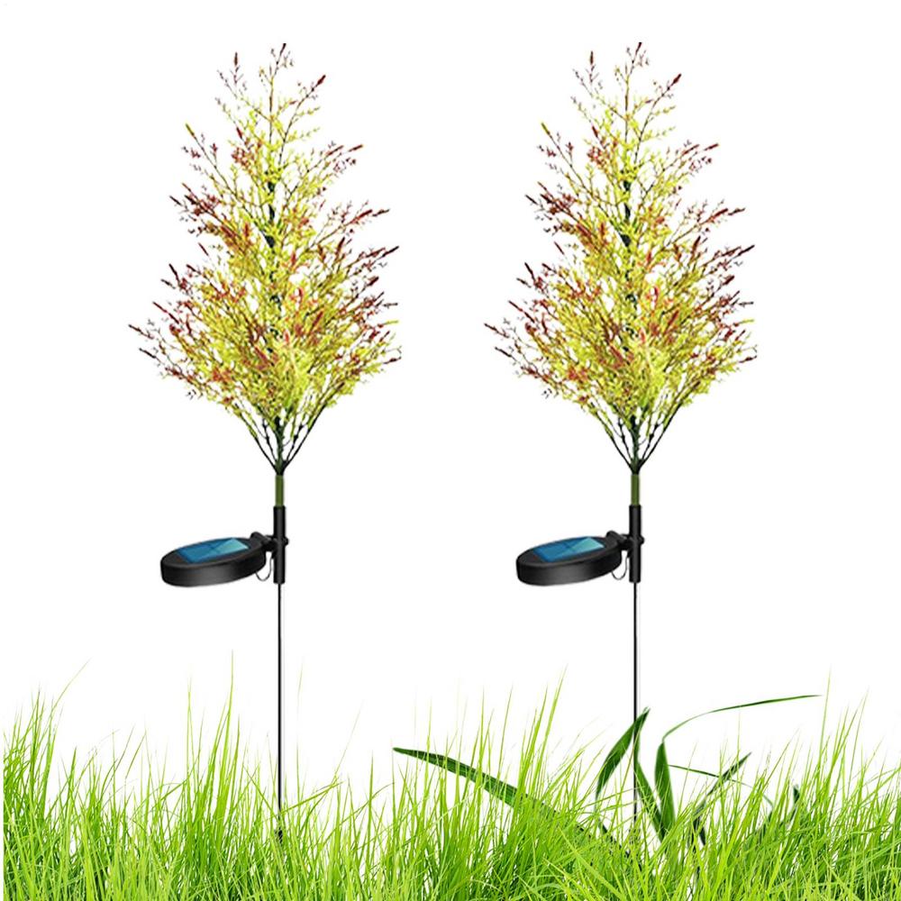 Christmas Tree Pathway Solar Lights Solar Christmas Tree Stake Lights Garden Decor 2x Solar Christmas Tree Solar Christmas Tree