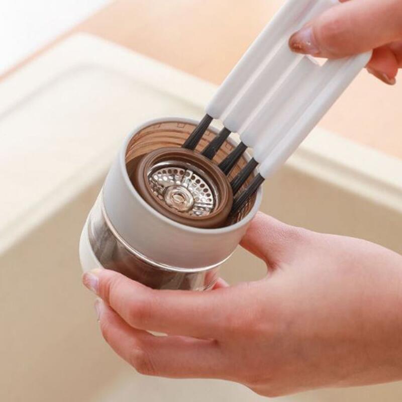 1 tumbler lid gap cleaning brush (choose one color) white