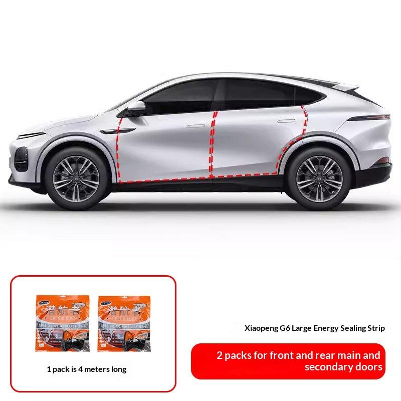 Fit For XPeng G6 Car Four Door Seal Strip Sound Insulation Waterproof Noise Reduction Modification