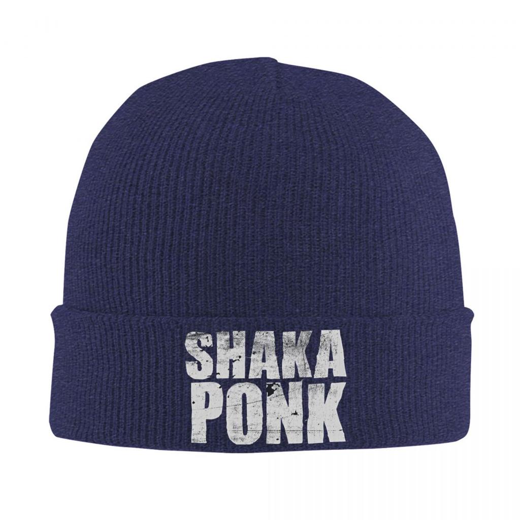 Shaka Ponk Bonnet Hats French Musical Band Knitted Hat Unisex Women Retro Head Wrap Beanie Hats Winter Kpop Design Cap