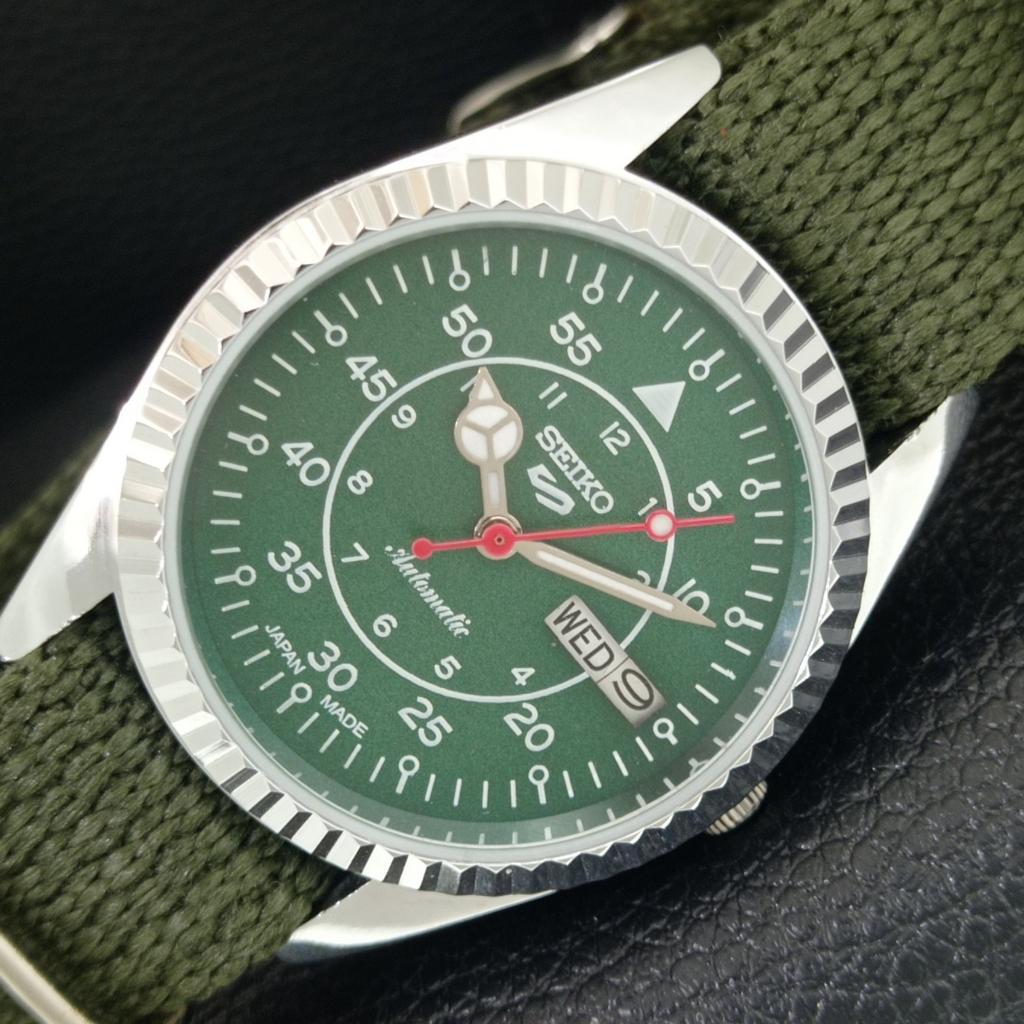 

REFURBISHED SEIKO 5 AUTOMATIC 6309A JAPAN MENS VINTAGE GREEN WATCH a442943-1