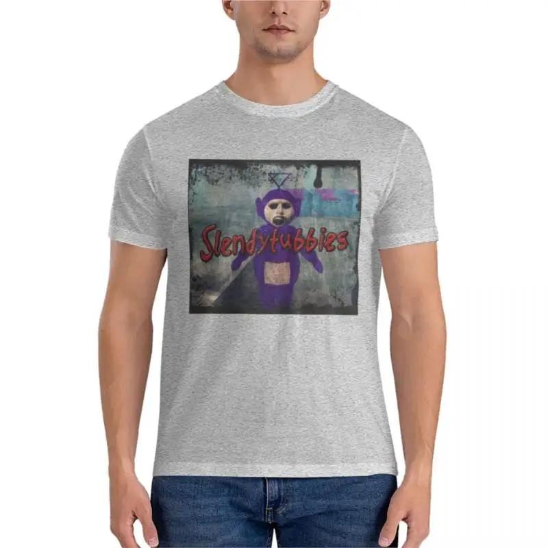 black tshirt men Slendytubbies Design 1 Classic TShirt o neck shirt t shirts mens t shirts for men cotton mens tshirts S