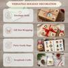 500Pcs Round Christmas Stickers Merry Holiday Self Adhesive Sealing Labels Xmas Festive Pattern For Gift Box Envelope Packaging