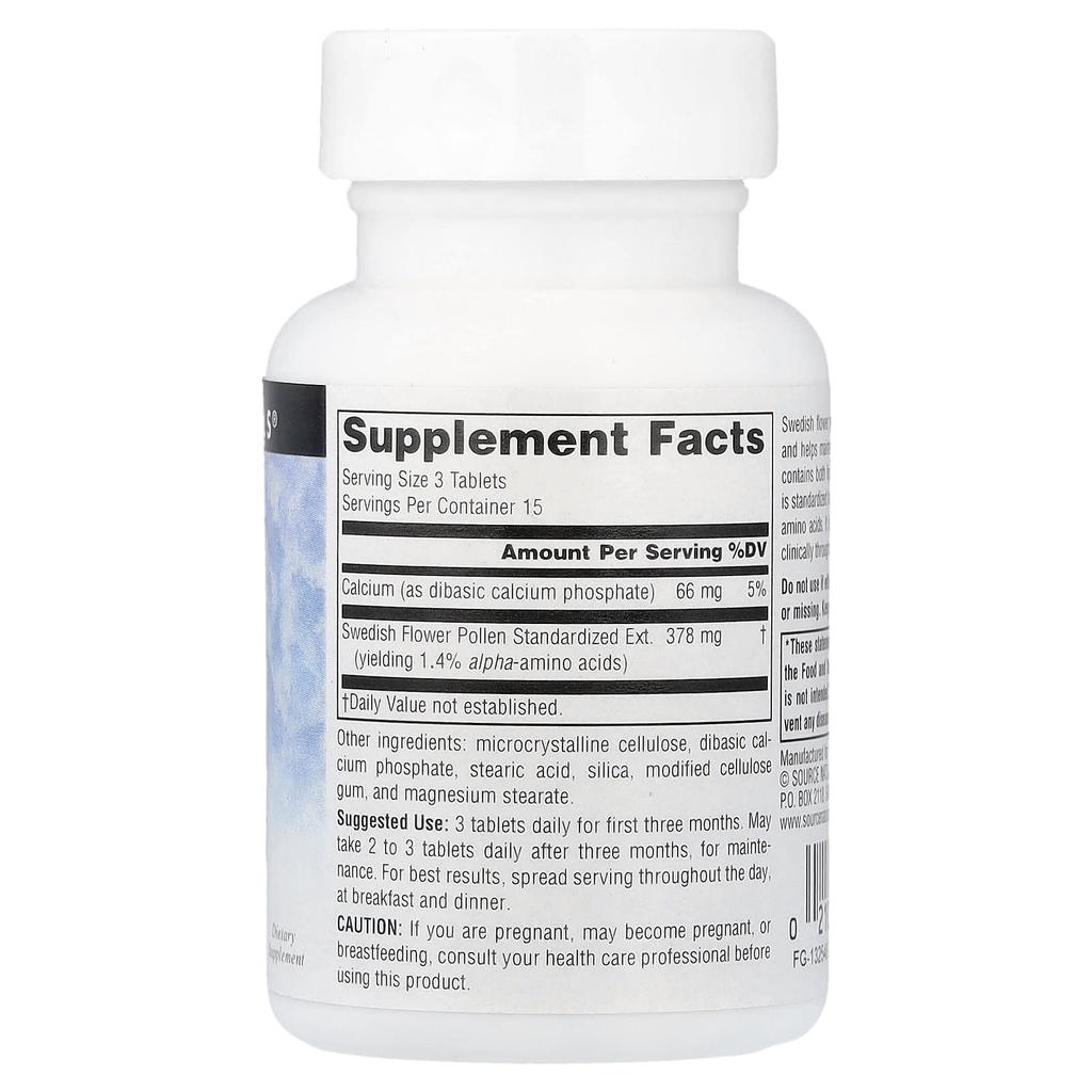 Source Naturals, Swedish Pollen, 45 Tablets