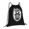 PAOK Greek Football Sports Fans From Thessaloniki Backpacks Portable Drawstring Bundle Pocket Sundries Bag