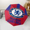 Custom Name Chelsea Football Club Theme Automatic Umbrella, Lightweight & Portable, 8 Rib, Perfect for Outdoor Travel, Birthdays, Christmas, Gifts.