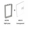 10pcs1x4x6 Door Frame Smart Window Compatible with 60596 60616 MOC Parts, Building Block Model Accessories, Children's Toys