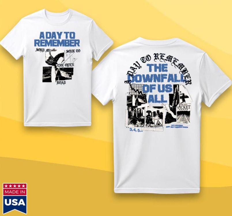 A Day To Remember “Downfall” Graphic Band T-Shirt L